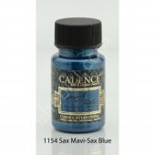 Cadence Dora Metalik Kumaş Boyası 1154 Sax Mavi 50ml - 1