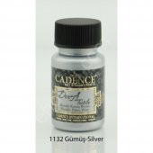 Cadence Dora Metalik Kumaş Boyası 1132 Gümüş 50ml - 1