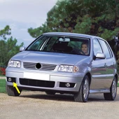 VW Polo HB 2000-2002 Ön Tampon Sağ Sis Farı Çerçevesi 6N0853666C thumbnail 1