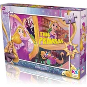 KS Games 100 Parça Puzzle Tangled-Rapunzel Lisanslı Ürün - 1