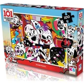 KS Games 100 Parça Puzzle 101 Dalmatian Street Lisanslı Ürün - 2