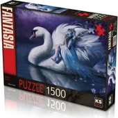 KS Games 1500 Parça Puzzle White Swan Lisanslı Ürün thumbnail 1