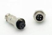 M12 4 Pin Konnektör Erkek+Dişi - 1