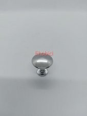 Düz Krom Düğme Kulp - 1