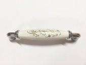 Porselen Kulp Çiçekli Krom 128mm - 1