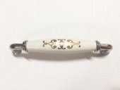 Porselen Kulp Desenli Krom 128mm - 1