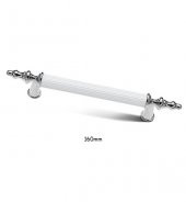 Asos Krom Beyaz Lüks Mobilya Dolap Çekmece Kulp 160mm - 1