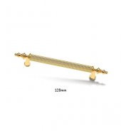 Asos Altın Lüks Mobilya Dolap Çekmece Kulp 128mm - 1