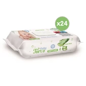 Baby Turco Softcare Aloe Vera Islak Bebek Havlusu 24x90 Yaprak - 2