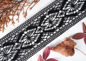 ALKA DANTEL MERSERİZE KOPANAKİ 10 METRE 11356 MERSERİZE BLACK - 1