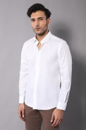 Modelli Slimfit Krem Gömlek - 5
