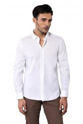 Modelli Slimfit Krem Gömlek - 7