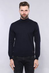 Balıkçı Yaka Lacivert Triko  Wessi - 3