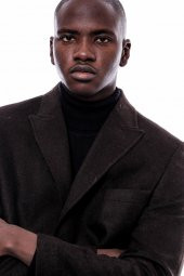 Geniş Yaka Diz Üstü Kahverengi Erkek Palto - 1