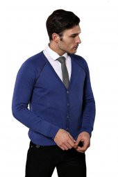 İndigo Pamuk Hırka - 7