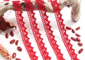 ALKA DANTEL MERSERİZE KOPANAKİ 10 METRE 901 MERSERİZE RED - 2