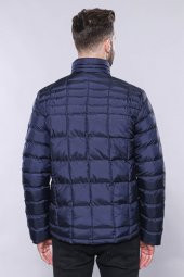 Kapitone Lacivert Erkek Kışlık Mont - 6