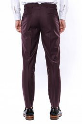 Desensiz Bordo Erkek Kumaş Pantolon - 2