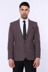 Pöti Kare Slim Fit Tek Düğme Siyah Erkek Ceket - 2