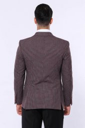 Pöti Kare Slim Fit Tek Düğme Siyah Erkek Ceket - 3