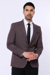 Pöti Kare Slim Fit Tek Düğme Siyah Erkek Ceket - 4