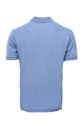 Polo Yaka Oxford Açık Mavi T-shirt  Wessi - 2