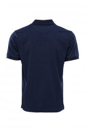 Polo Yaka Lacivert Düz T-shirt  Wessi - 2