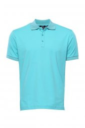 Polo Yaka Düz Yeşil T-shirt  Wessi - 1