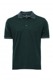 Polo Yaka Oxford Yeşil T-shirt  Wessi - 1