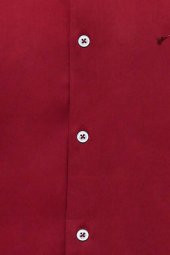 Desensiz Slim Fit Bordo Kırmızı Erkek Gömlek - 2