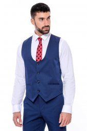 Desensiz Slim Fit Lacivert Erkek Takım Elbise - 5