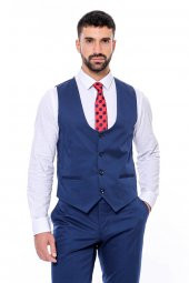 Desensiz Slim Fit Lacivert Erkek Takım Elbise - 6