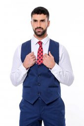 Desensiz Slim Fit Lacivert Erkek Takım Elbise - 7