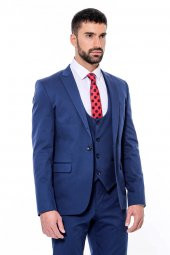 Desensiz Slim Fit Lacivert Erkek Takım Elbise - 9