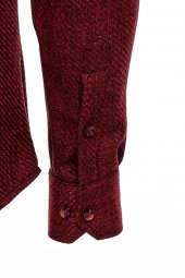 Desensiz Slimfit Bordo Erkek Oduncu Gömlek - 4
