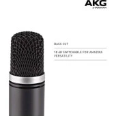 AKG C1000S Yüksek Performanslı Küçük Diyaframlı Kondenser Mikrofon - 4