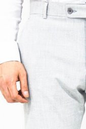 Desensiz Kumaş Açık Gri Erkek Pantolon - 1