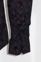 Çiçek Desenli Lacivert Slim Fit Gömlek - 2