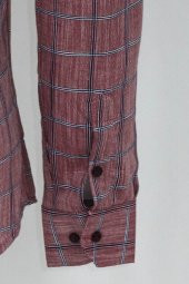 Bordo Kareli Slim-Fit Gömlek - 5