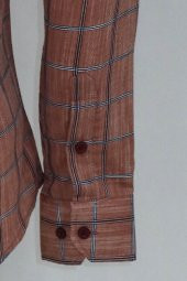 Kahverengi Kareli Slim-Fit Gömlek - 6