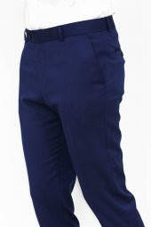 Slim Fit Koyu Mavi Erkek Pantolon - 3