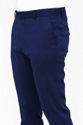 Slim Fit Koyu Mavi Erkek Pantolon - 5