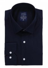 Lacivert Slimfit Erkek Gömlek  Wessi - 10