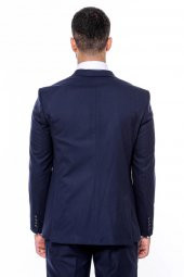 Desensiz Slim Fit Lacivert Erkek Takım Elbise - 4