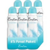 Emotion Ocean Fresh Kadın Deodorant 6X150ml - 1