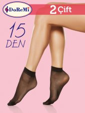 2li Likralı 15 Den Soket Çorap - 5
