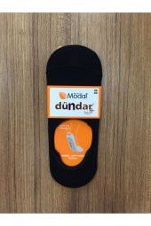Unisex Siyah Modal 6Lı Dikişsiz Babet Çorap - 1