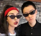 Cat Eye Kadın Kırmızı Güneş Gözlüğü Kedi Gözü Siyah Tek Ebat - 5