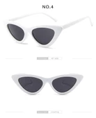 Cat Eye  Kadın Kırmızı Güneş Gözlüğü  Kedi Gözü  Beyaz Tek Ebat thumbnail 2