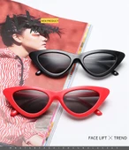 Cat Eye  Kadın Kırmızı Güneş Gözlüğü  Kedi Gözü  Beyaz Tek Ebat thumbnail 8